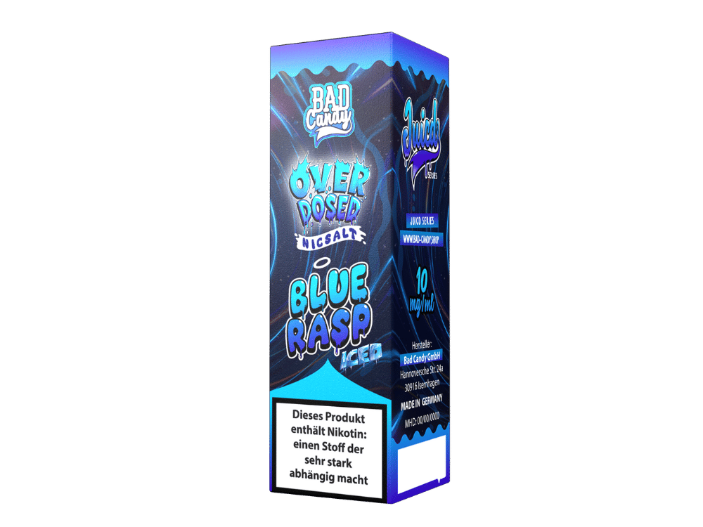 Bad Candy Liquids - Juicd - Overdosed Blue Rasp - Nikotinsalz Liquid 10 mg/ml
