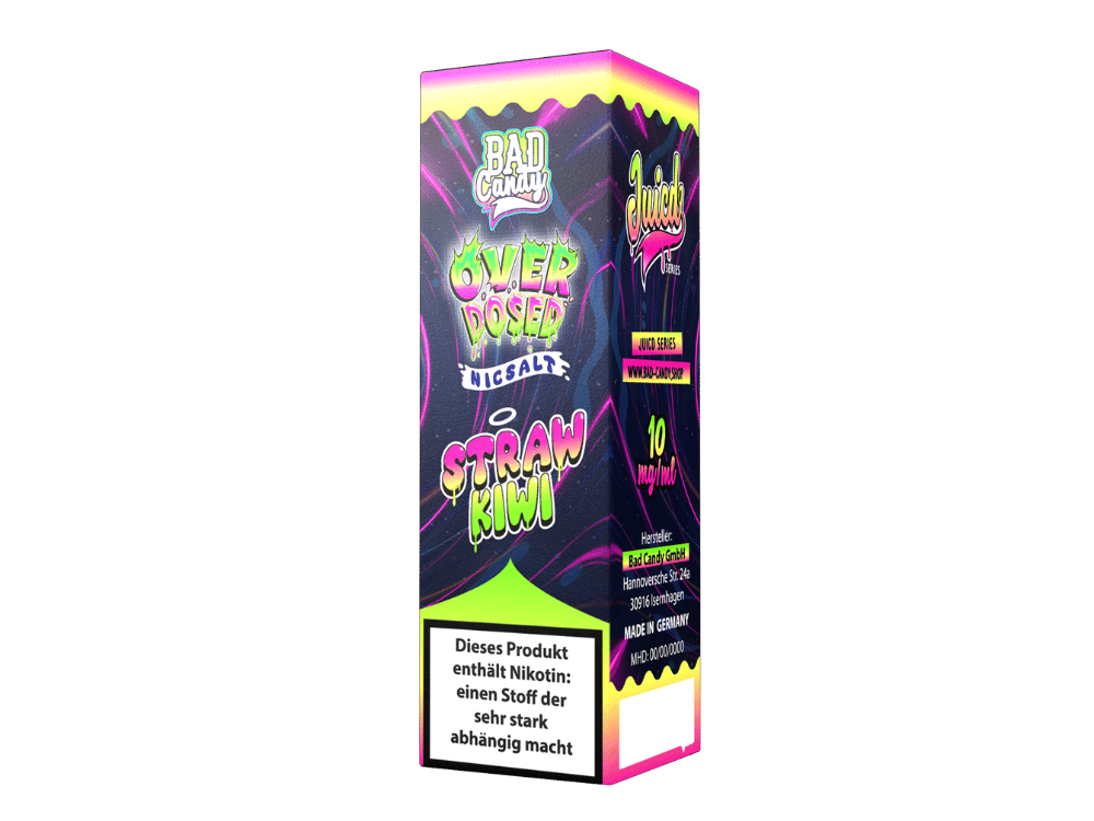 Bad Candy Liquids - Juicd - Overdosed Straw Kiwi - Nikotinsalz Liquid 10 mg/ml