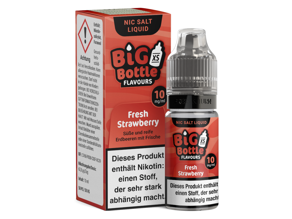 Big Bottle - Fresh Strawberry - Nikotinsalz Liquid 10 mg/ml