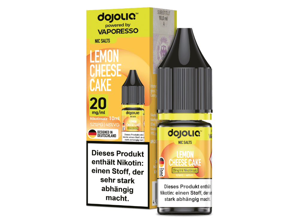 Vaporesso - Dojoliq - Lemon Cheese Cake - Nikotinsalz Liquid 20 mg/ml 200er Packung