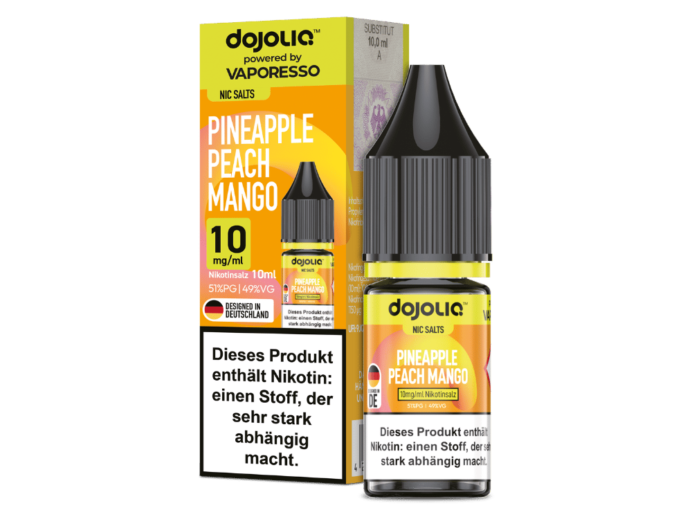 Vaporesso - Dojoliq - Pineapple Peach Mango - Nikotinsalz Liquid 10 mg/ml