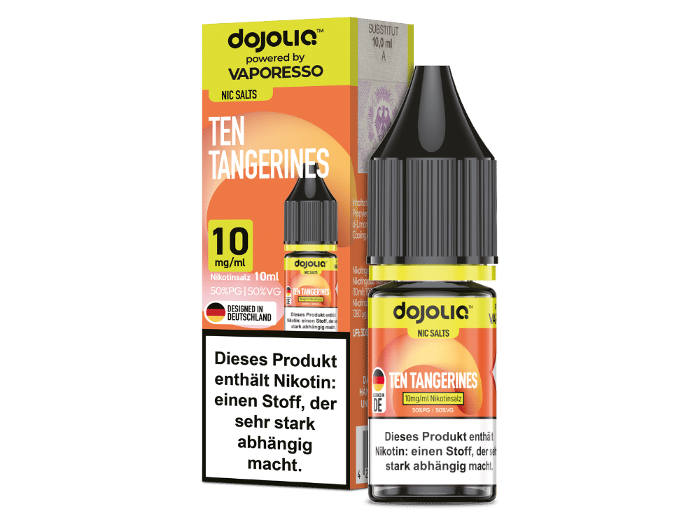 Vaporesso - Dojoliq - Ten Tangerines - Nikotinsalz Liquid 10 mg/ml 10er Packung