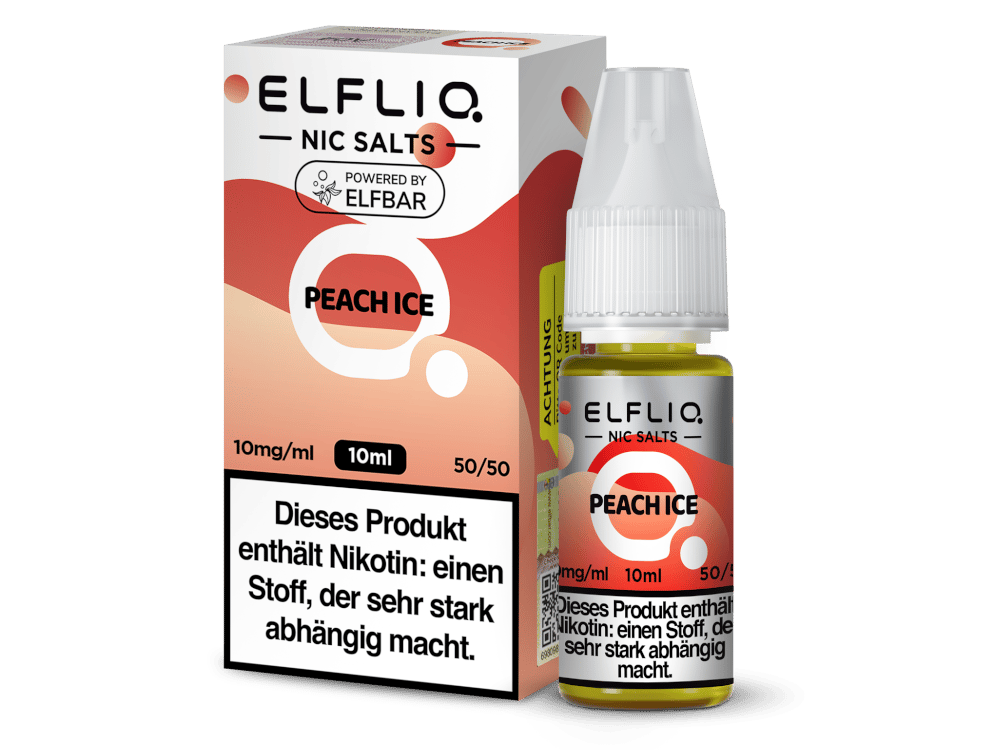 ELFLIQ - Peach Ice - Nikotinsalz Liquid 10 mg/ml