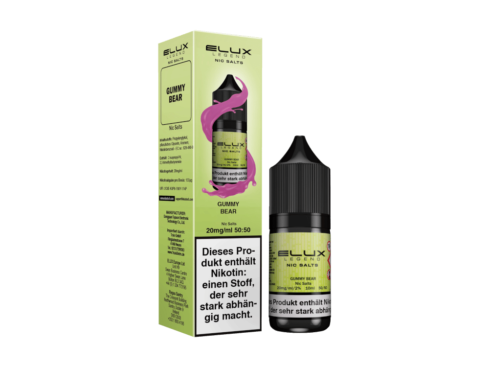 Elux - Gummy Bear - Nikotinsalz Liquid 10 mg/ml 10er Packung