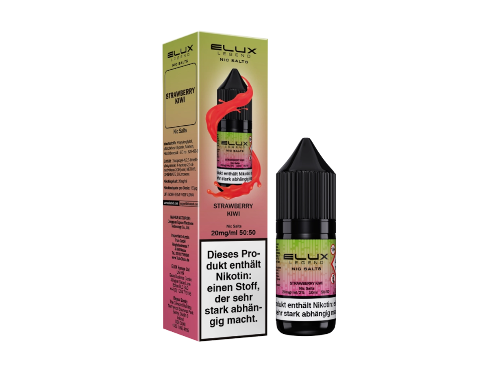 Elux - Strawberry Kiwi - Nikotinsalz Liquid 10 mg/ml 10er Packung