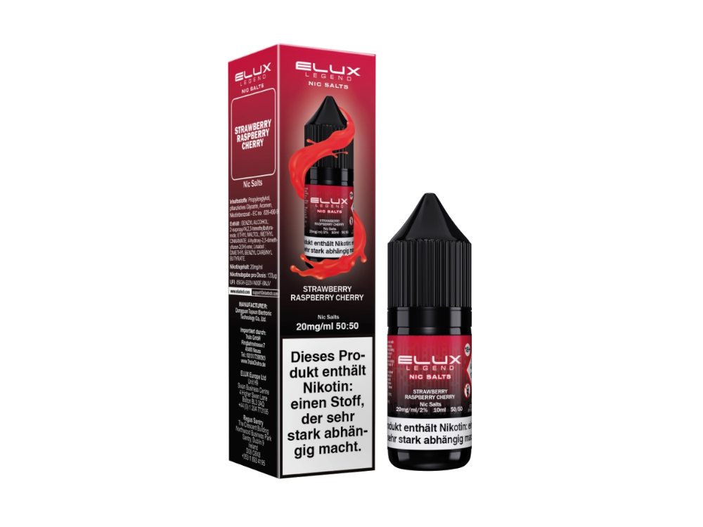 Elux - Strawberry Raspberry Cherry - Nikotinsalz Liquid 10 mg/ml