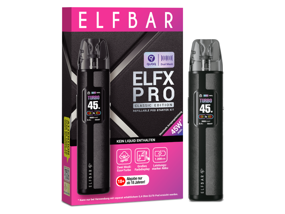 Elfbar - Elfx Pro E-Zigaretten Set Black