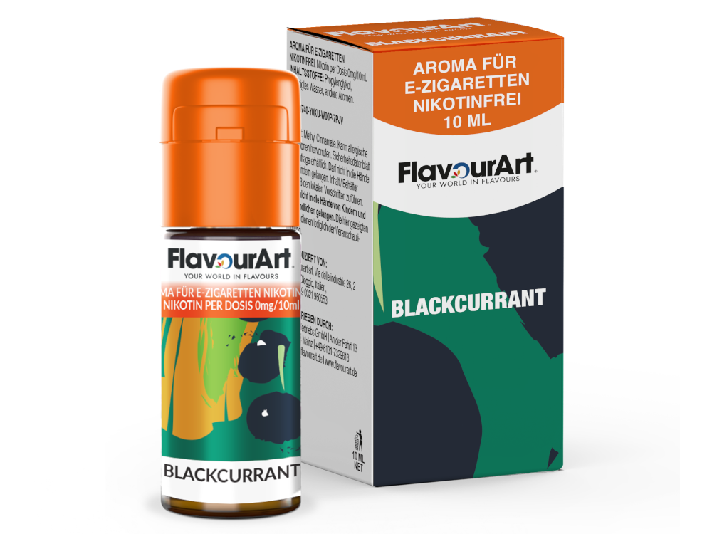 FlavourArt - Aroma Black Currant 10 ml 15er Packung