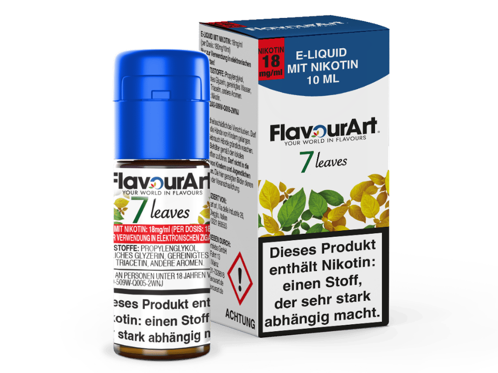 FlavourArt - 7 Leaves E-Zigaretten Liquid 18 mg/ml 15er Packung