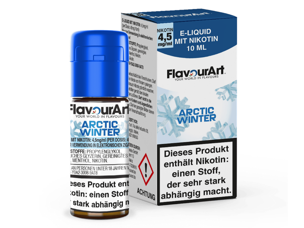 FlavourArt - Arctic Winter E-Zigaretten Liquid 4,5 mg/ml 15er Packung