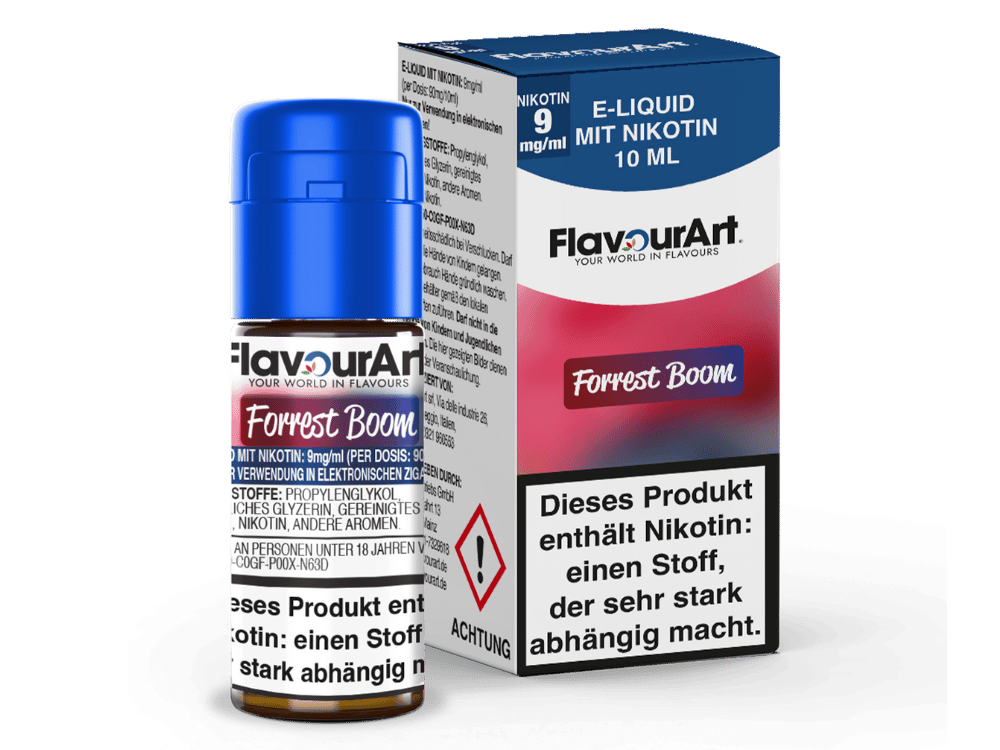 FlavourArt - Forrest Boom E-Zigaretten Liquid 9 mg/ml 15er Packung