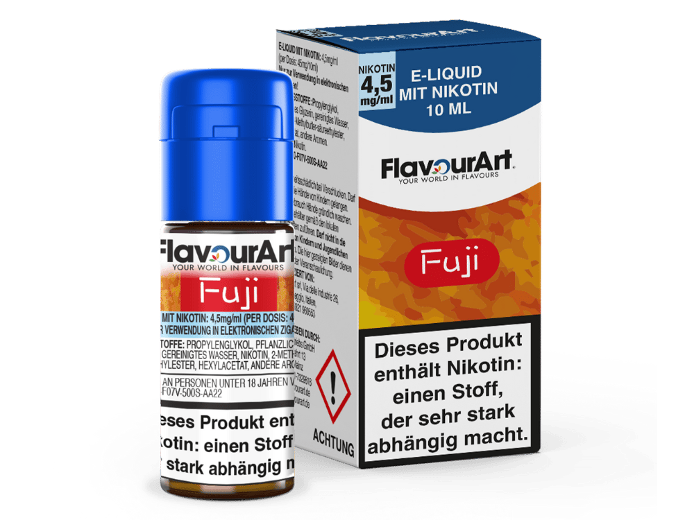FlavourArt - Fuji E-Zigaretten Liquid 4,5 mg/ml 15er Packung