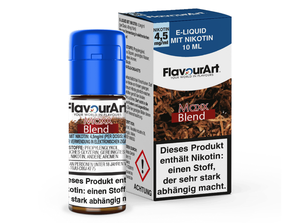 FlavourArt - Maxx-Blend E-Zigaretten Liquid 4,5 mg/ml 15er Packung