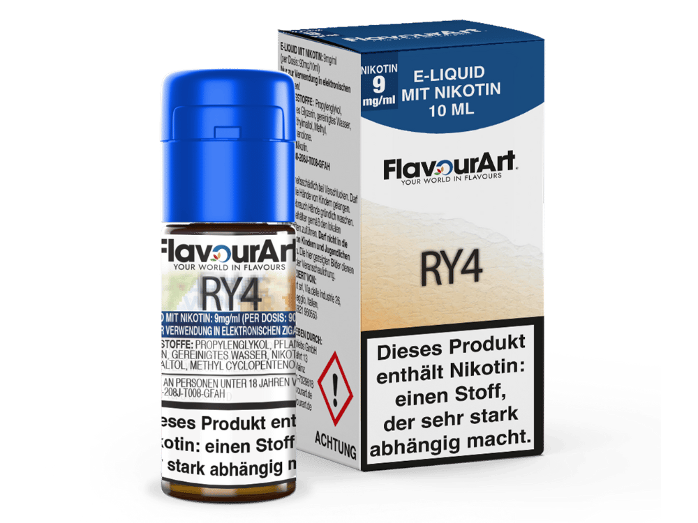 FlavourArt - RY4 E-Zigaretten Liquid 9 mg/ml