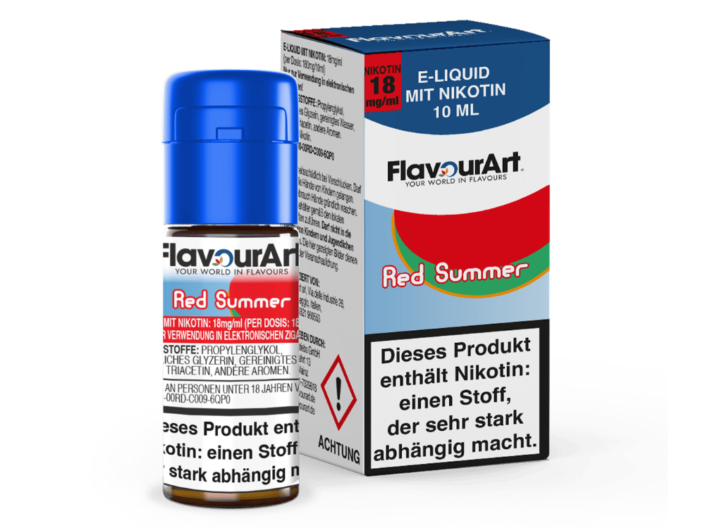 FlavourArt - Red Summer E-Zigaretten Liquid 18 mg/ml