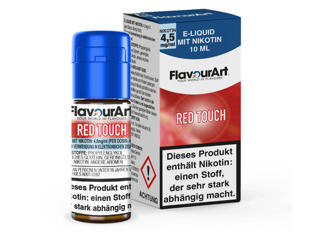 FlavourArt - Red Touch E-Zigaretten Liquid 4,5 mg/ml 15er Packung