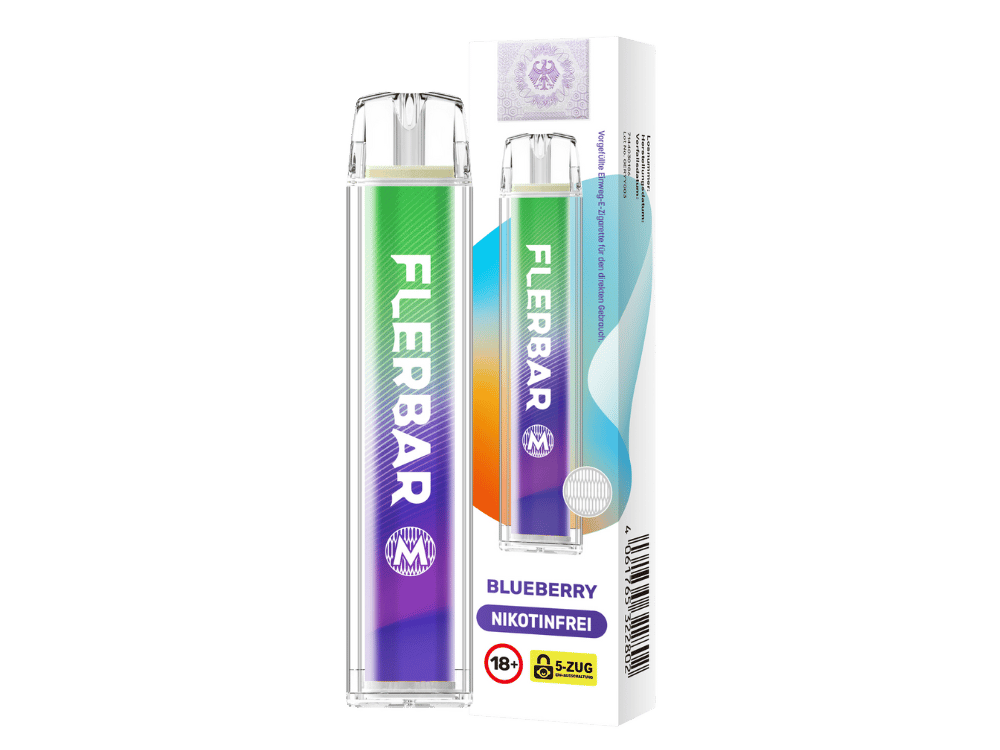 Flerbar - M Einweg E-Zigarette - Blueberry 0 mg/ml