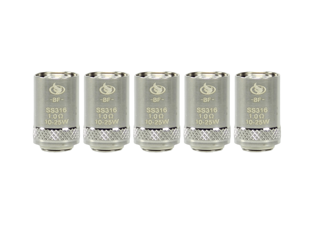 InnoCigs - BF SS316 Heads 1,0 Ohm (5 Stück pro Packung) 20er Packung