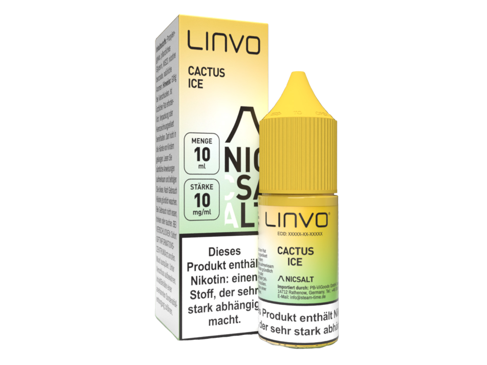 Linvo - Cactus Ice - Nikotinsalz Liquid 10 mg/ml 10er Packung