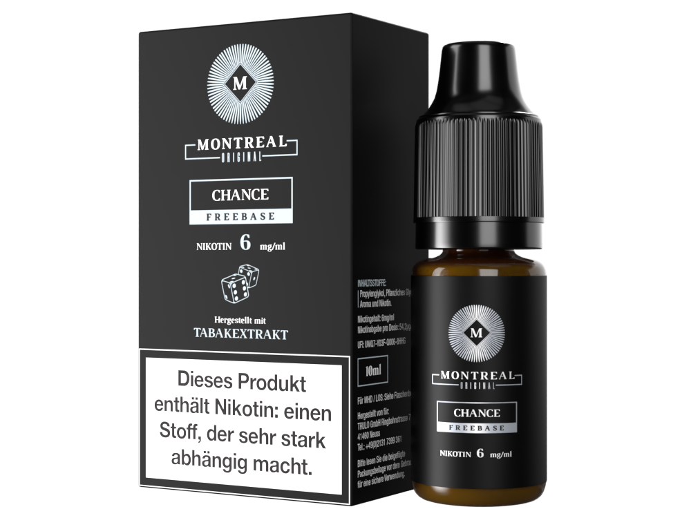 Montreal Original - Chance E-Zigaretten Liquid 6 mg/ml 5er Packung
