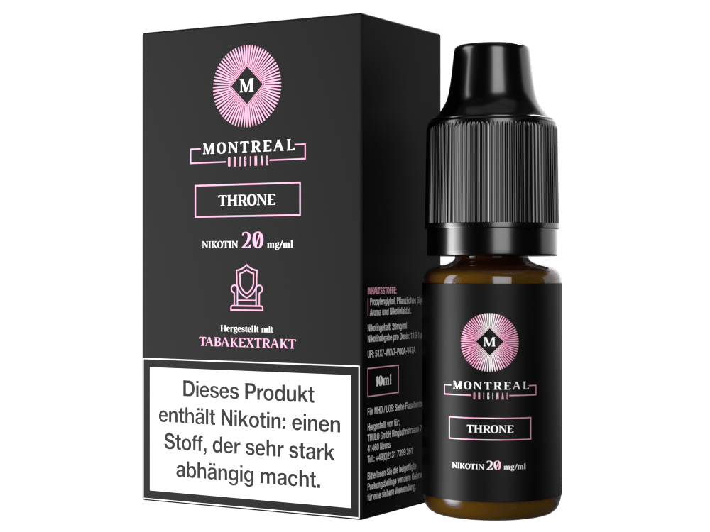 Montreal Original - Throne - Nikotinsalz Liquid 20 mg/ml 5er Packung