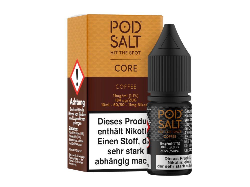 Pod Salt Core - Coffee - Nikotinsalz Liquid 11 mg/ml 100er Packung