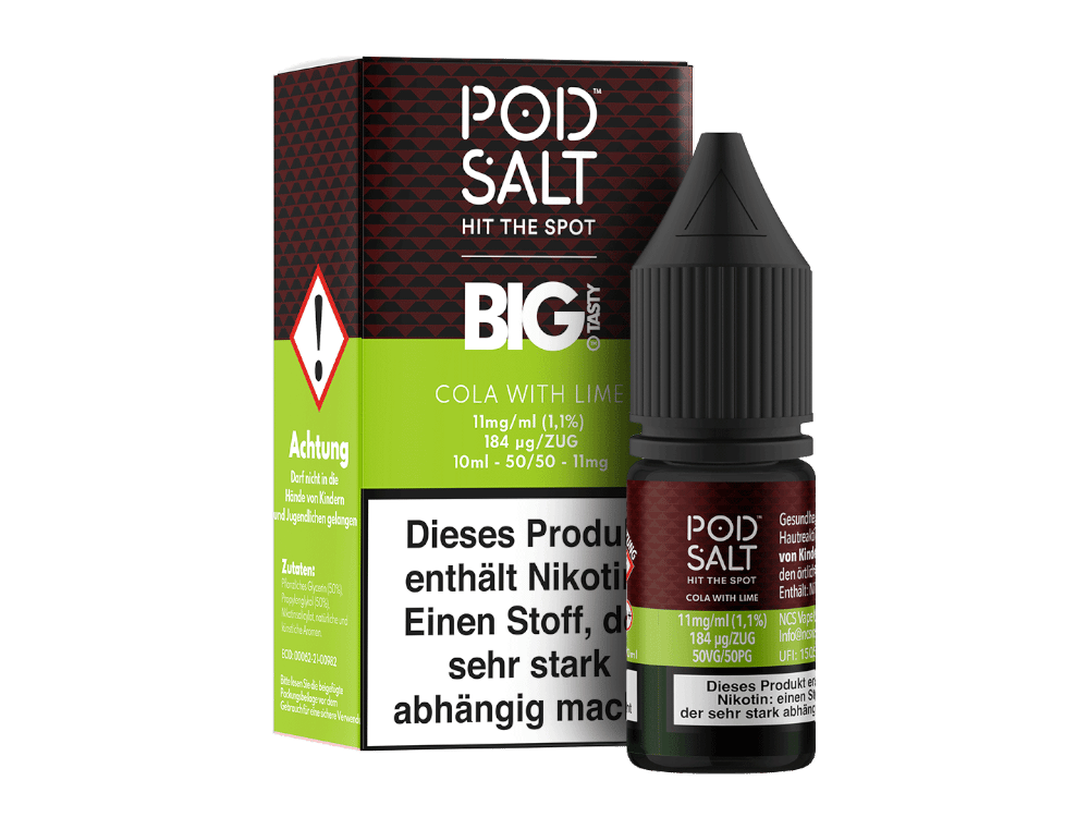 Pod Salt Fusion - Cola with Lime - Nikotinsalz Liquid 11 mg/ml
