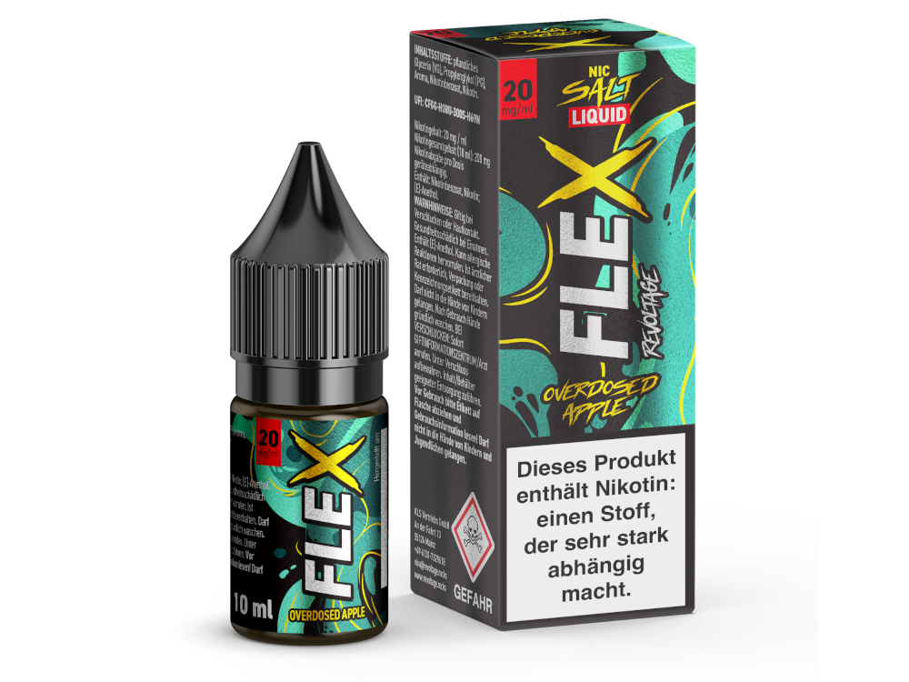 Revoltage - FLEX - Overdosed Apple - Nikotinsalz Liquid 20 mg/ml 15er Packung
