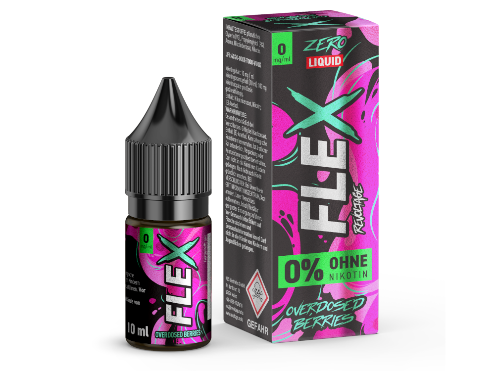 Revoltage - FLEX - Overdosed Berries - Nikotinsalz Liquid 0 mg/ml 10er Packung