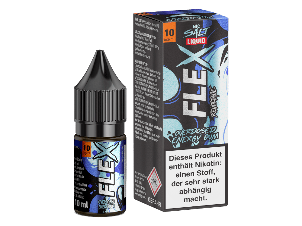 Revoltage - FLEX - Overdosed Energy Gum - Nikotinsalz Liquid 10 mg/ml 450er Packung