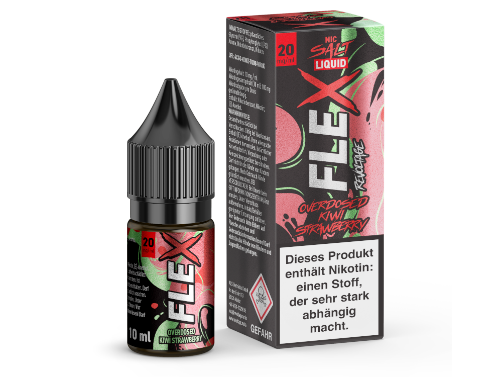 Revoltage - FLEX - Overdosed Kiwi Strawberry - Nikotinsalz Liquid 20 mg/ml