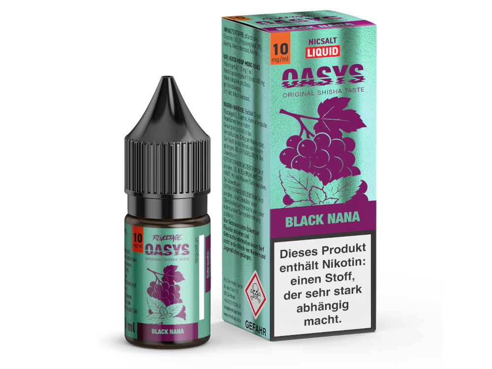 Revoltage - OASYS - Black Nana - Hybrid Nikotinsalz Liquid 10 mg/ml 15er Packung