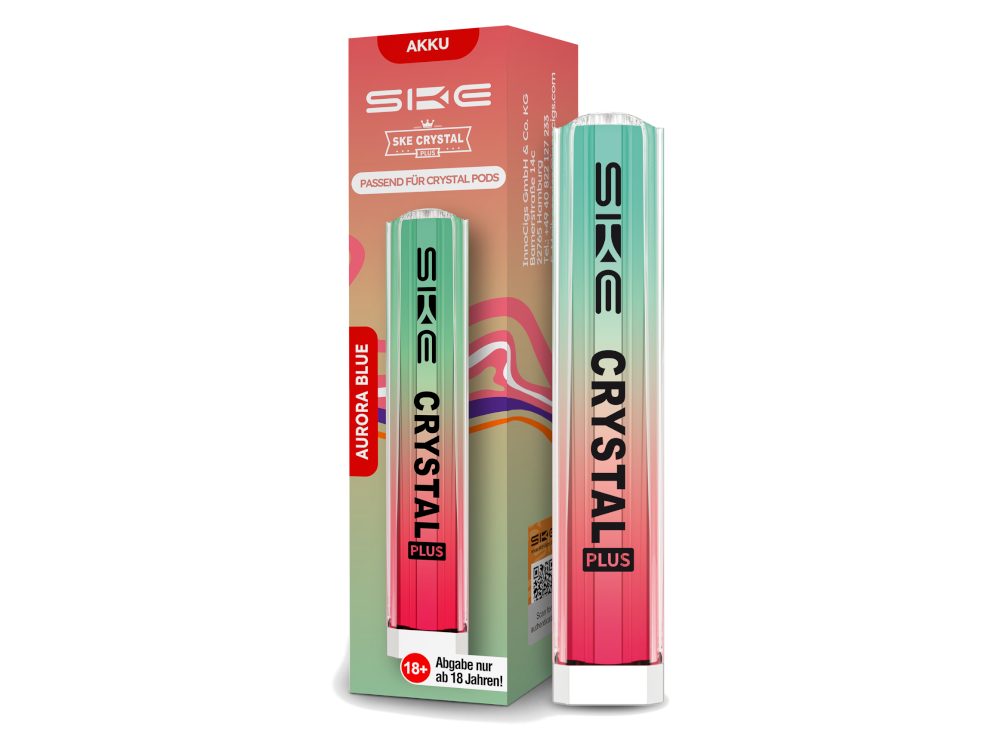 SKE - Crystal Plus Akku 400 mAh aurora-blau 10er Packung
