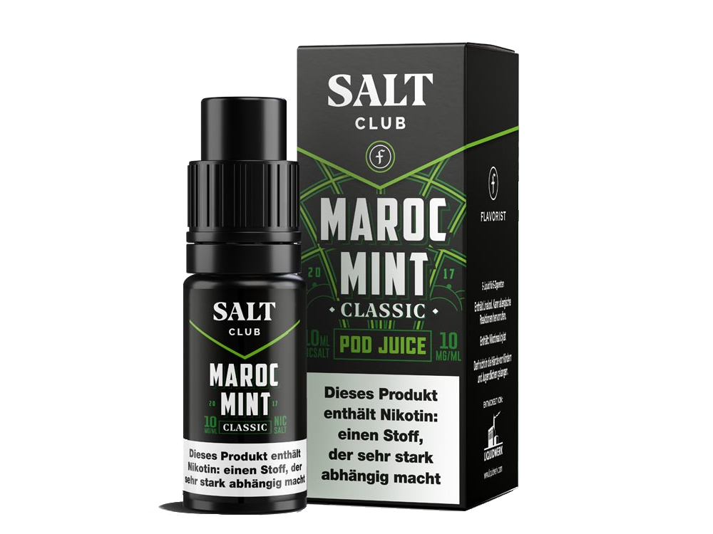Salt Club - Flavorist Maroc Mint - Classic - Nikotinsalz Liquid 20 mg/ml 10er Packung