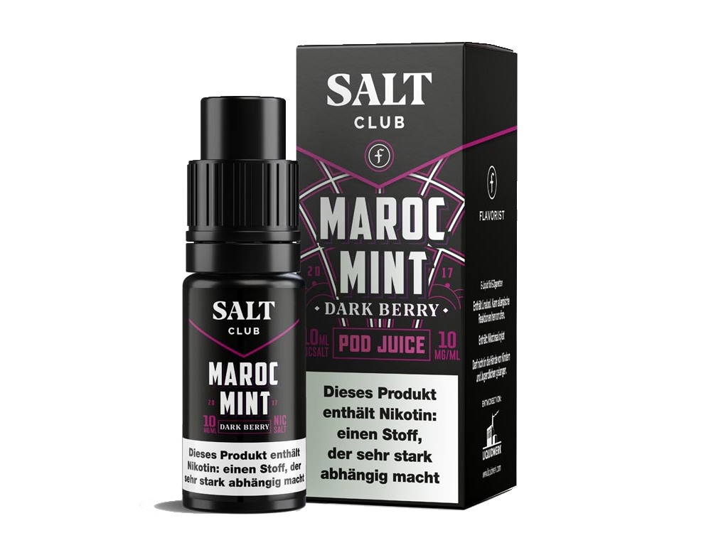 Salt Club - Flavorist Maroc Mint - Dark Berry - Nikotinsalz Liquid 10 mg/ml