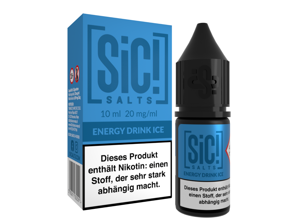 SiC! Salts - Energy Drink Ice - Nikotinsalz Liquid 20 mg/ml 5er Packung