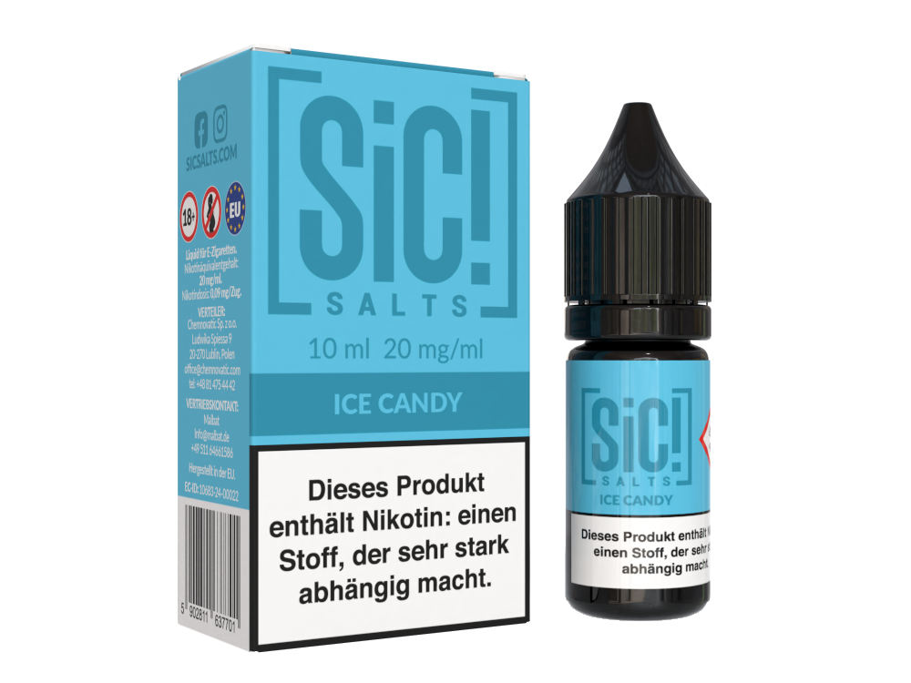SiC! Salts - Ice Candy - Nikotinsalz Liquid 20 mg/ml 5er Packung