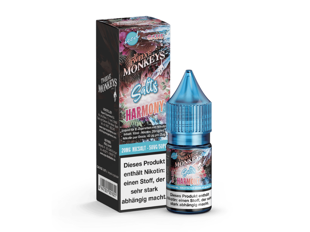 Twelve Monkeys - Iced - Harmony - Nikotinsalz Liquid 20 mg/ml 10er Packung