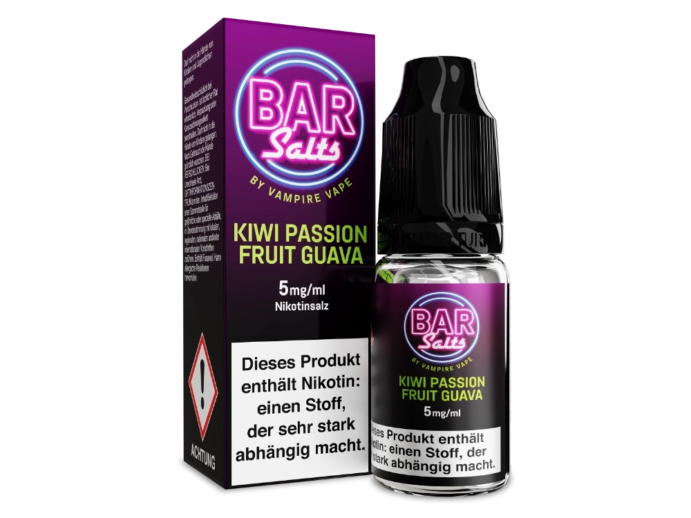Vampire Vape - Bar Salts - Kiwi Passion Fruit Guava - Nikotinsalz Liquid 5 mg/ml