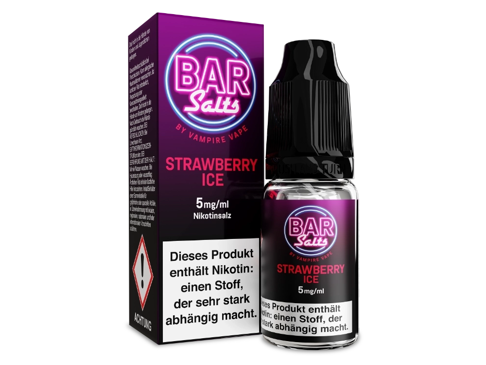 Vampire Vape - Bar Salts - Strawberry Ice - Nikotinsalz Liquid 5 mg/ml