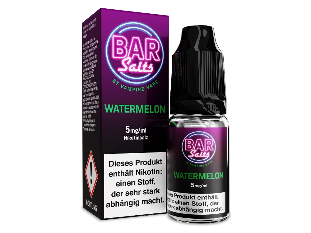 Vampire Vape - Bar Salts - Watermelon - Nikotinsalz Liquid 5 mg/ml 10er Packung