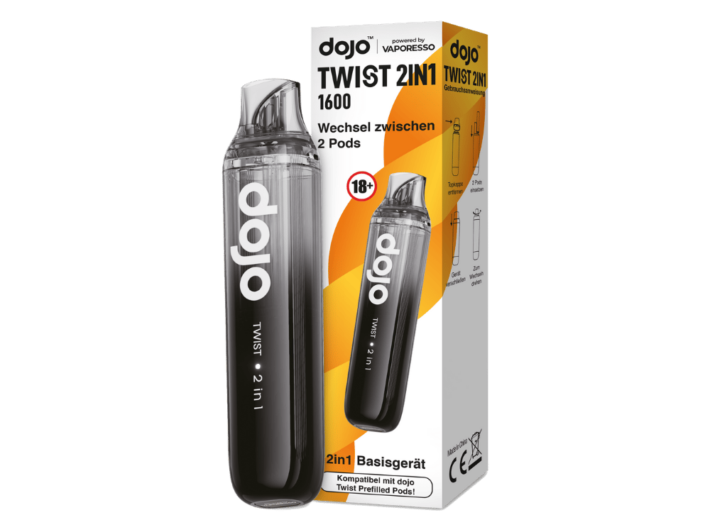 Vaporesso - Dojo - Twist 2in1 Akku 950 mAh (Basisgerät) schwarz 100er Packung