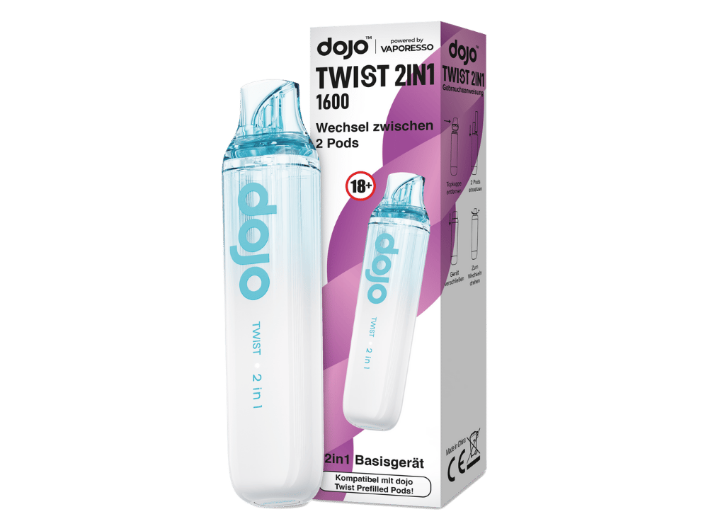 Vaporesso - Dojo - Twist 2in1 Akku 950 mAh (Basisgerät) weiß 100er Packung