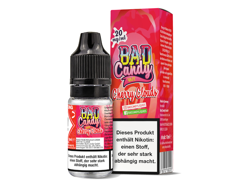Bad Candy Liquids - Cherry Cloud - Nikotinsalz Liquid 20 mg/ml 10er Packung