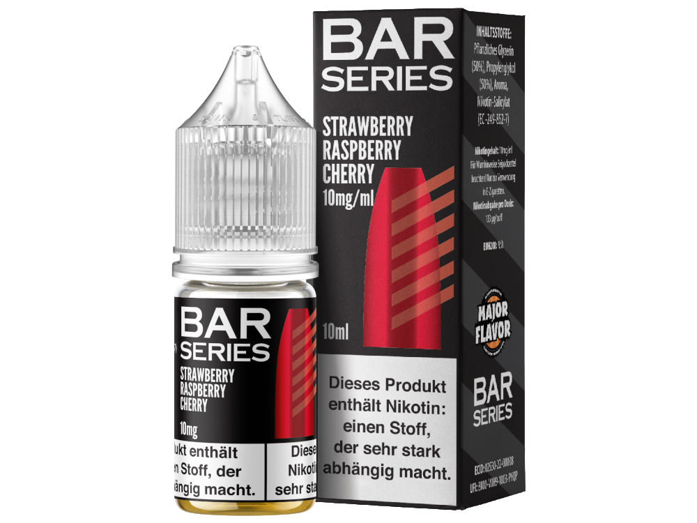 Bar Series - Strawberry Raspberry Cherry - Nikotinsalz Liquid 20 mg/ml 10er Packung