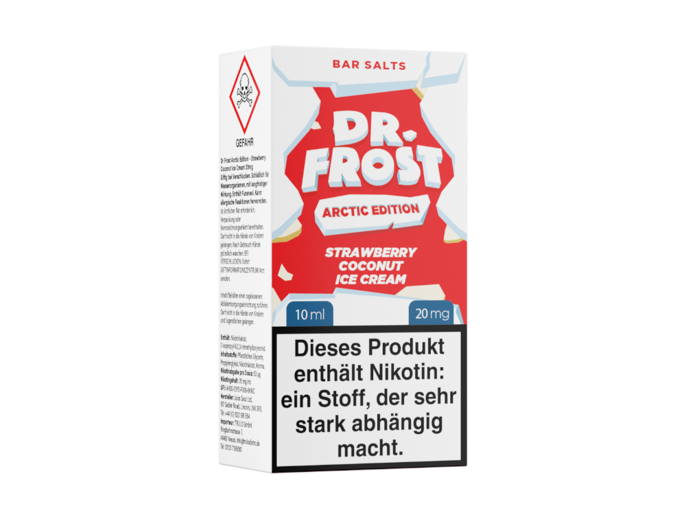 Dr. Frost - Arctic Edition - Strawberry Coconut Ice Cream - Nikotinsalz Liquid 20 mg/ml 5er Packung