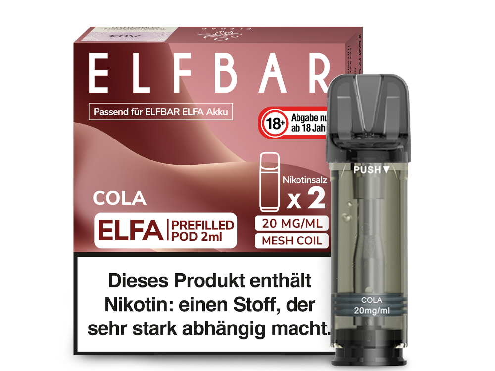 Elfbar - Elfa Pod Cola 20 mg/ml (2 Stück pro Packung)