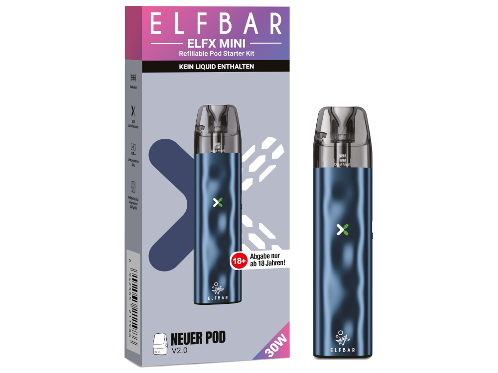 Elfbar - Elfx Mini E-Zigaretten Set Ocean 100er Packung
