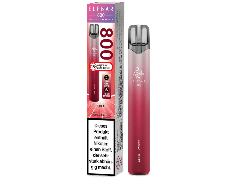 Elfbar 800 Einweg E-Zigarette - Cola 20 mg/ml