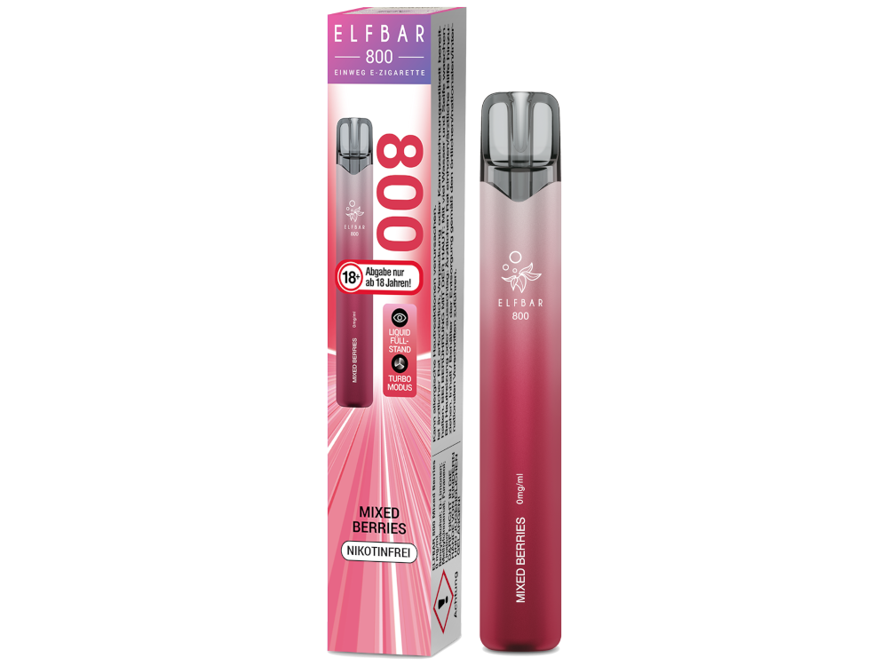 Elfbar 800 Einweg E-Zigarette - Mixed Berries 0 mg/ml